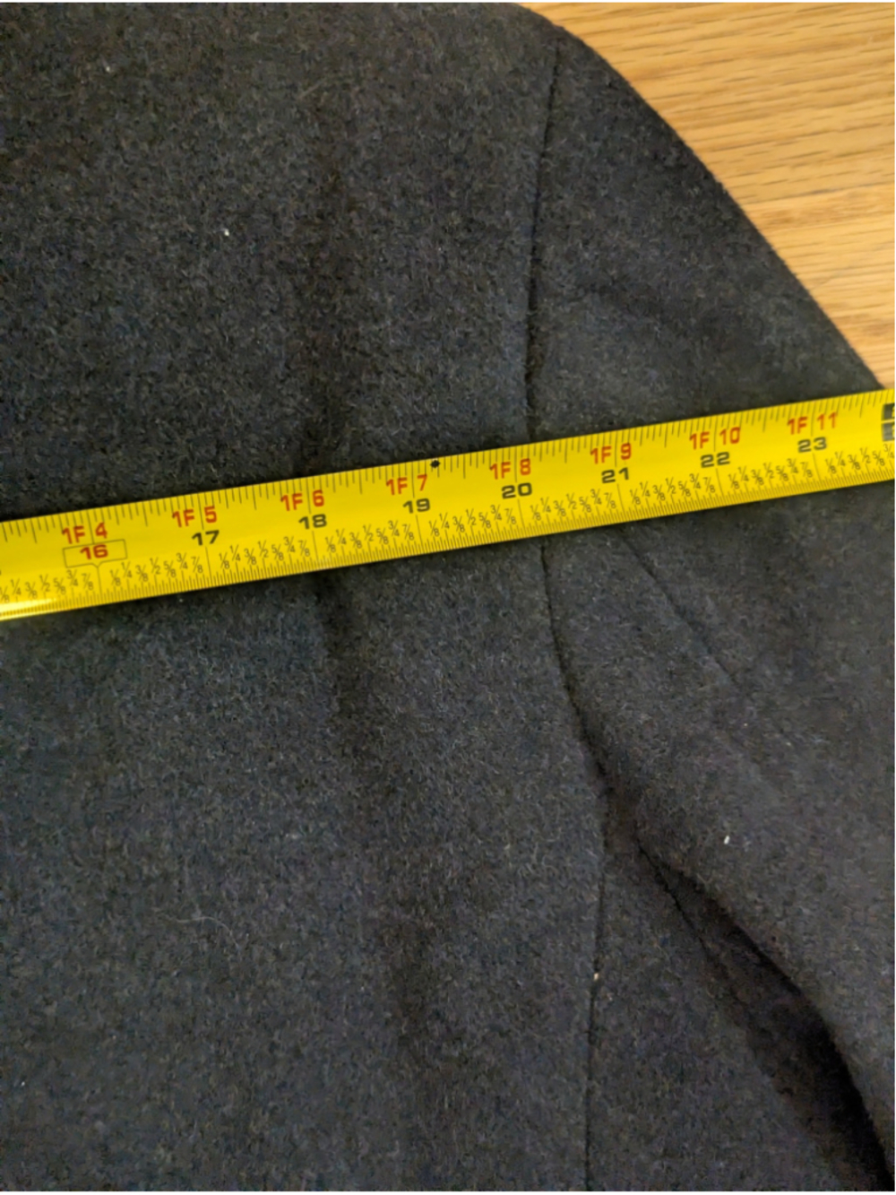 LAUREN Ralph Lauren Black Wool Blend Coat Size 42 44 Large - Picture 13 of 13